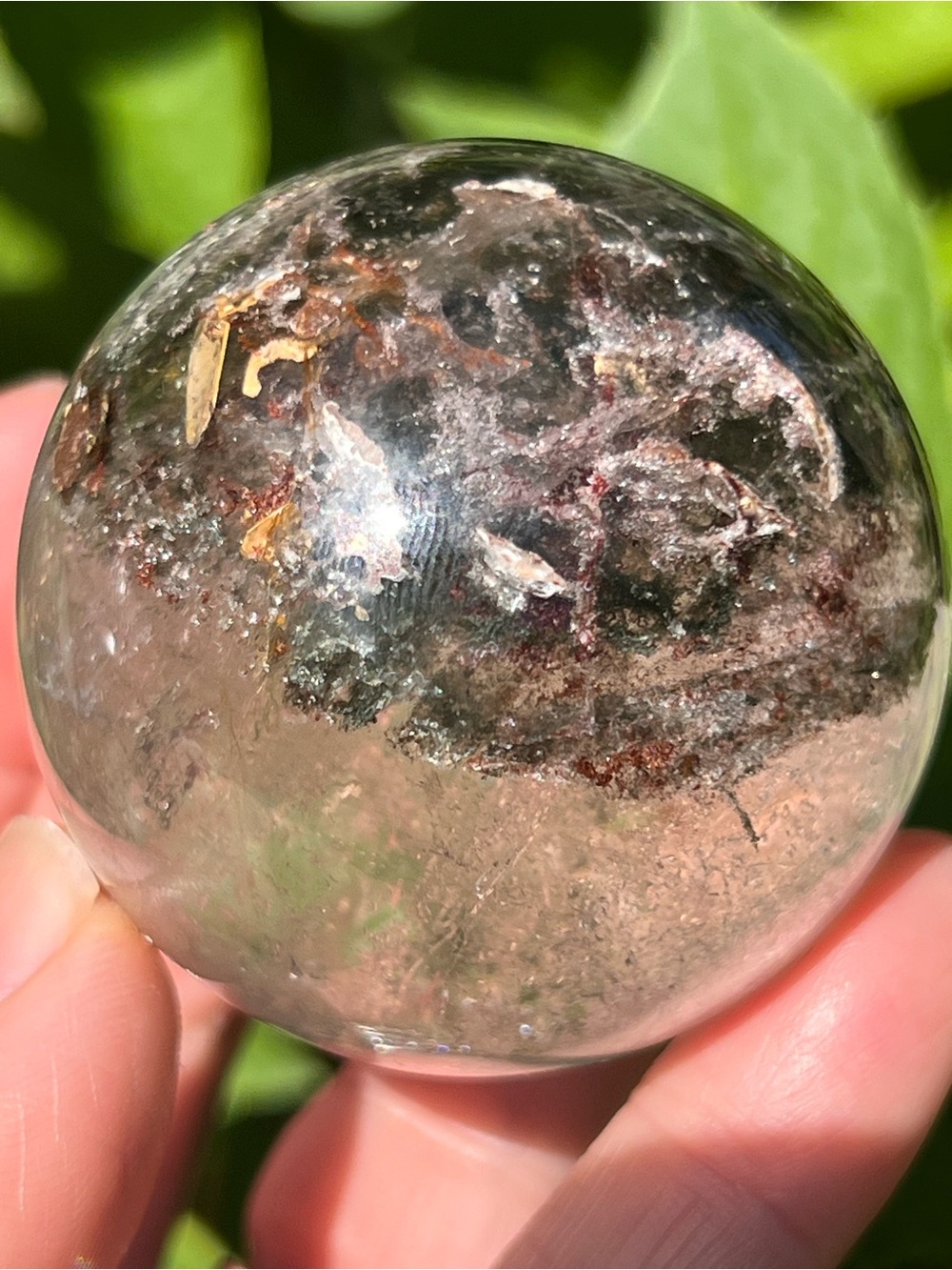 Garden (25) quartz sphere | crystal